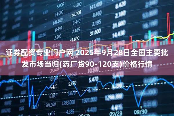 证券配资专业门户网 2025年9月28日全国主要批发市场当归(药厂货90-120支)价格行情